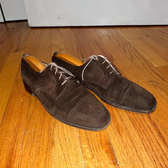 Vintage Men's Gucci Suede Dress Shoes - Picture 2 of 2